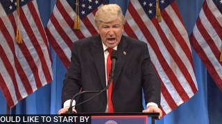 Alec Baldwin Mocks Donald Trump's Golden Showers in 'Saturday Night Live' Cold Open