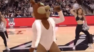 San Antonio Spurs Mascot Mocks Mariah Carey's New Year's Eve Performance